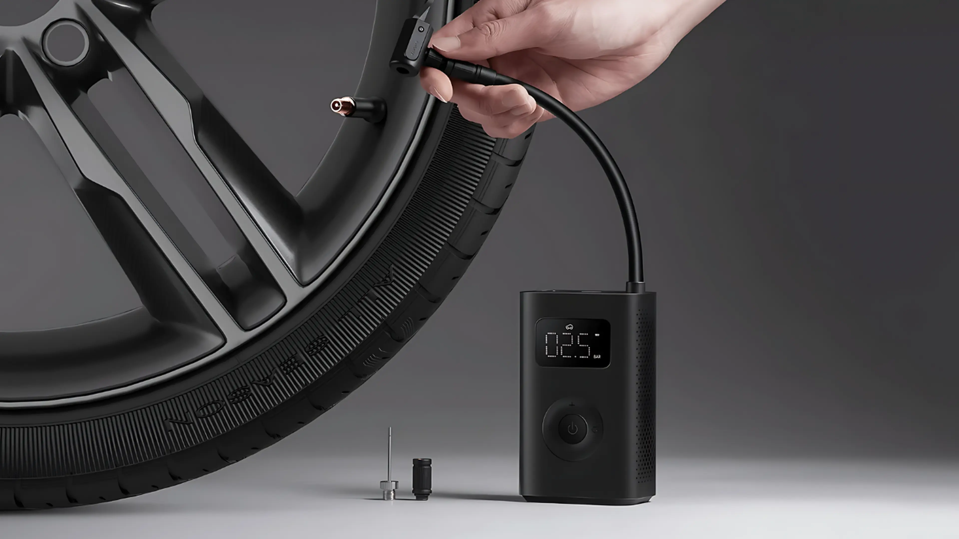 Xiaomi inflador de aire eléctrico portátil para bicicletas, patinetes, coches y motos por solo 21€